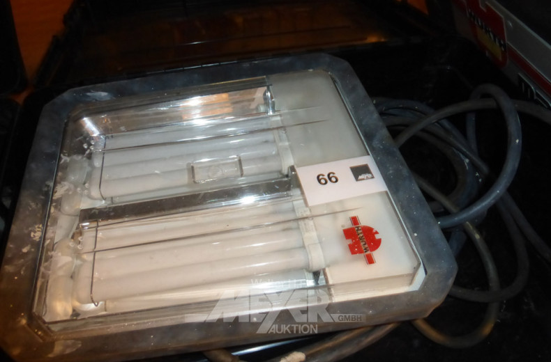 Baustellenstrahler, im Koffer