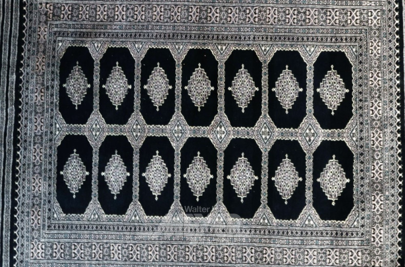 pak. Brücke, schwarz/blaugrundig