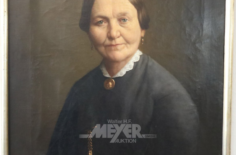 2 Gemälde ''Damen/Herren-Portraits''