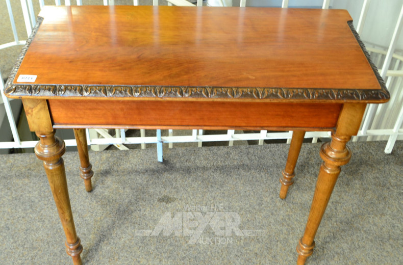 Spiel-Klapptisch, Nußbaum um 1900