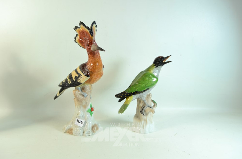 2 Porz.- Figuren, DRESDEN, ''Vögel''