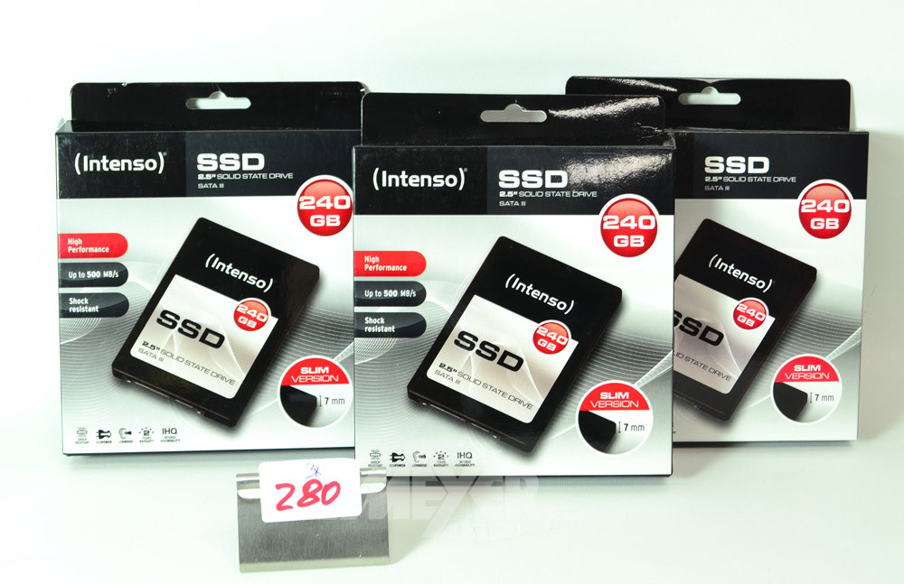 3 SSD-Festplatten ''Intenso'' | Unterhaltungs - Elektronik | Schmuck und  Kunst Auktion (Archiv)