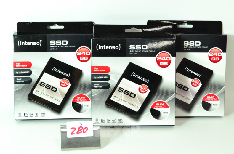 3 SSD-Festplatten ''Intenso''