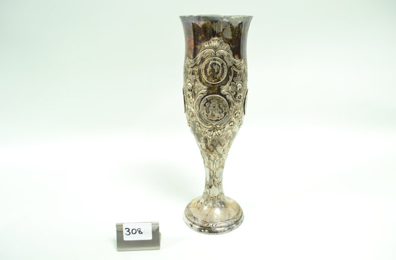 Münzpokal, 800er Silber