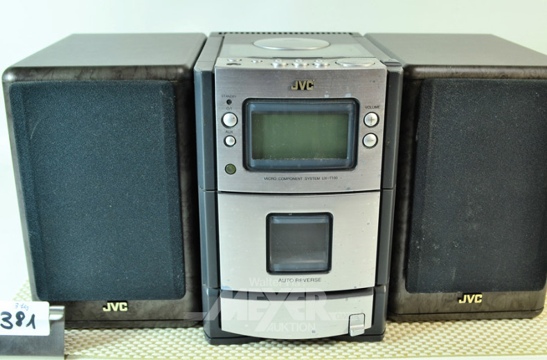 Kompaktanlage JVC, 3-tlg.