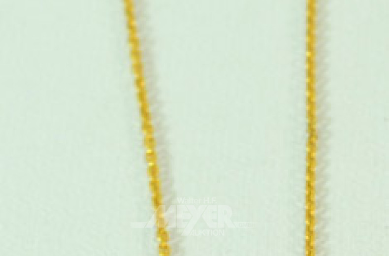 kl. Collier, 333er GG, mit Granaten