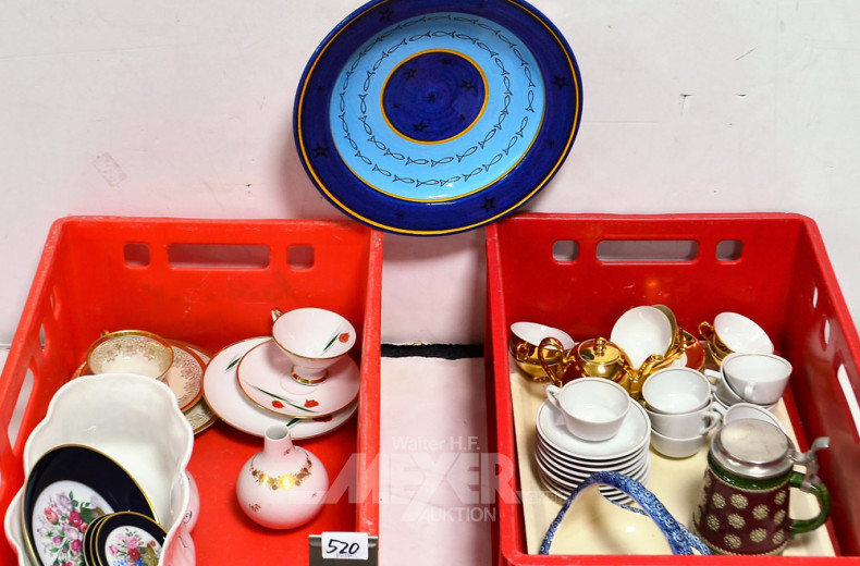 Posten Porz.- und Keramikteile