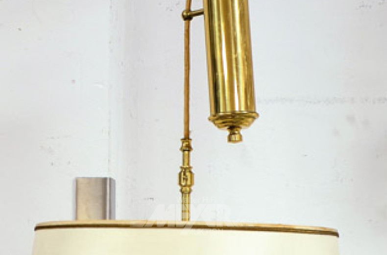 Zug-Hängelampe, 3-flamming mit beigem