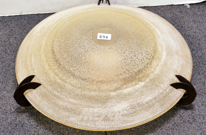 Deckenlampe, 1 flammig, mit Glasschirm