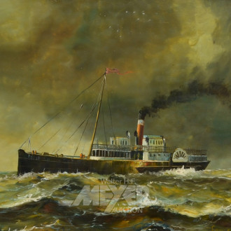 Gemälde ''Dampfschiff''