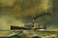 Gemälde ''Dampfschiff''