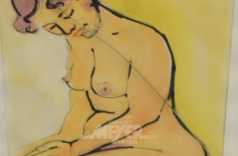 Aquarell ''Weiblicher Akt''