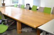 gr. Konferenztisch, Eiche massiv,