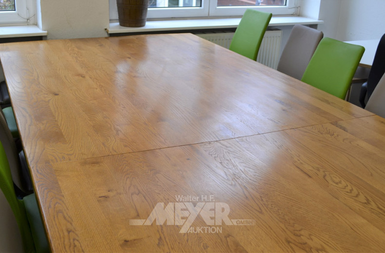 gr. Konferenztisch, Eiche massiv,