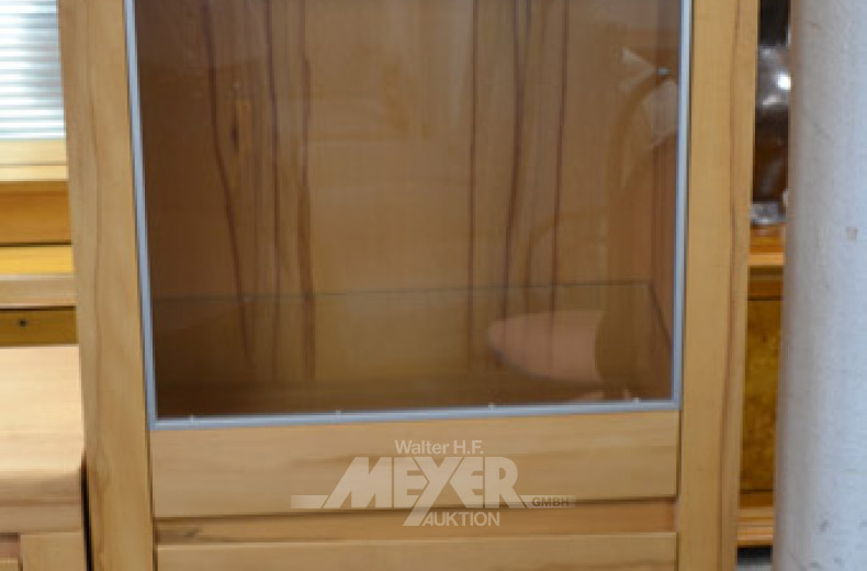 Vitrinenschrank, Buche, 2-trg.,