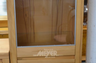 Vitrinenschrank, Buche, 2-trg.,