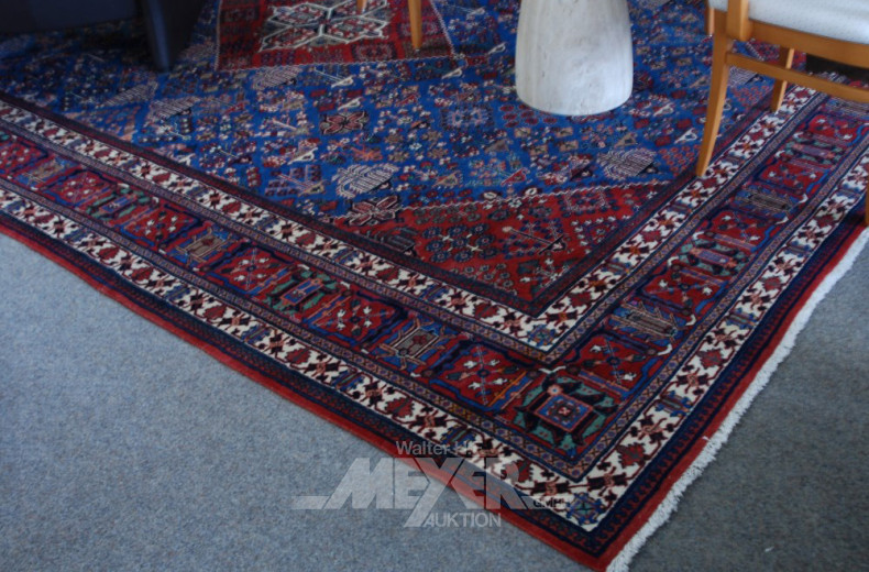 Orientteppich, blau/rotgrundig