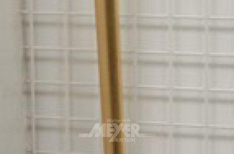 Paar Stab-Wandlampen mit Glasschirmen