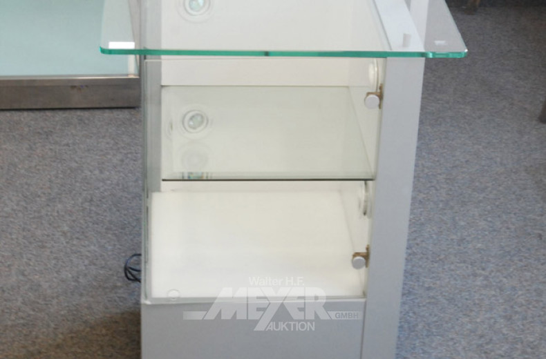 Vitrinen-Set, 3-tlg., best. aus: