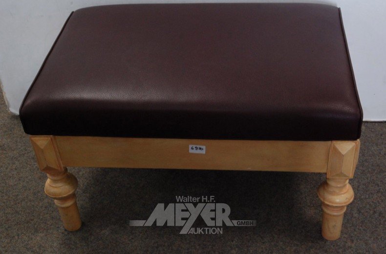 Sitzbank, Holzgestell, Polster