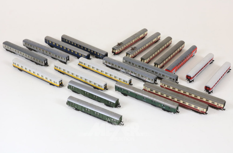 gr. Posten Personenwaggons, ca. 83