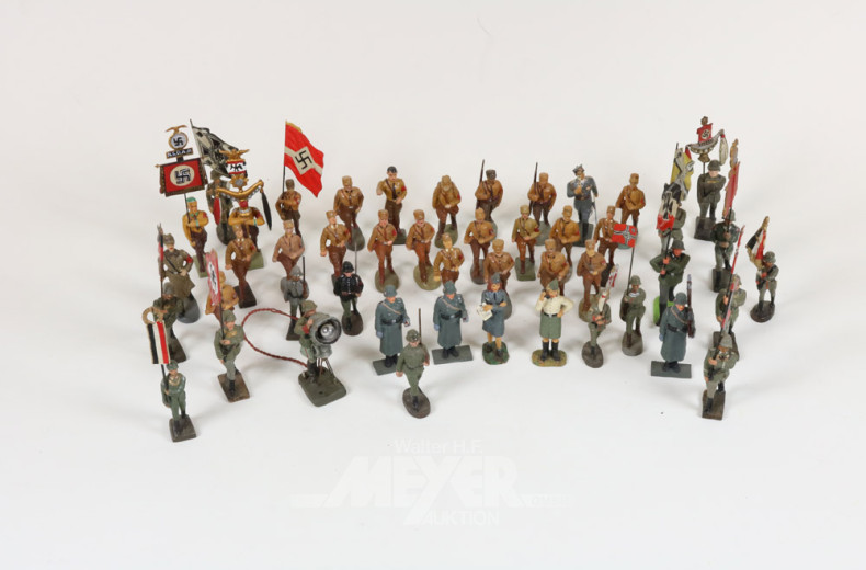 Posten Soldaten und Standardenträger,