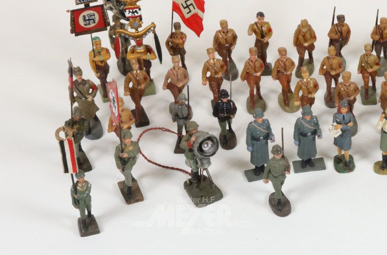 Posten Soldaten und Standardenträger,