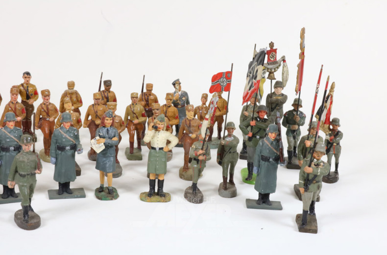 Posten Soldaten und Standardenträger,