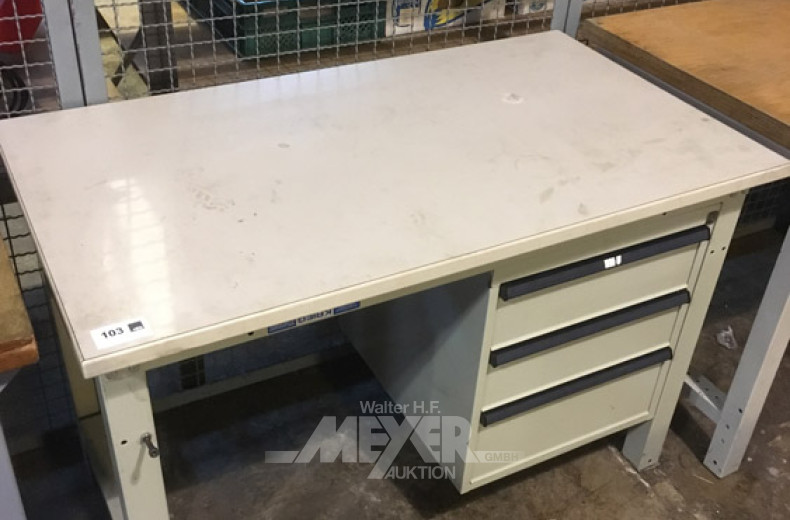 Werkbank mit Magazinunterschrank