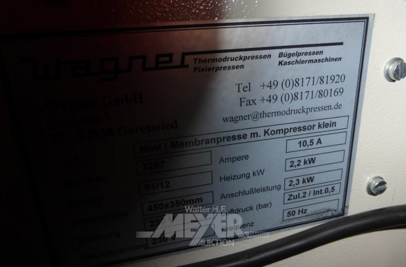 T-Shirt-Transferpresse mit Kompressor