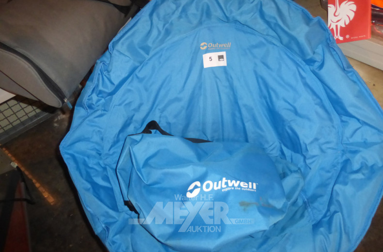 2 Nylon-Campingstühle, faltbar, mit Tasche