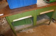 Werkbank mit Schubladenunterschränken