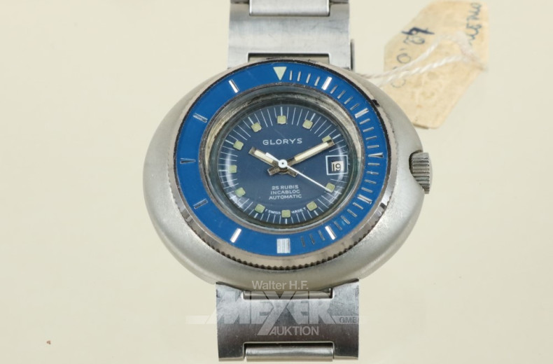 Damenarmbanduhr ''GLORY'', Edelstahl,