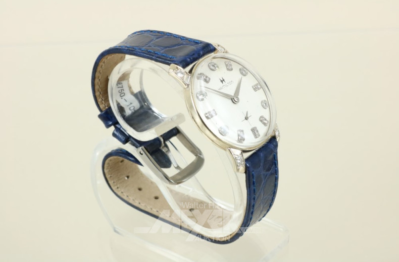 Herrenarmbanduhr ''HAMILTON'', 585er WG,