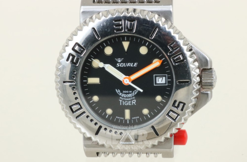 Herrenarmbanduhr ''SQUALE'' Tiger 300M,