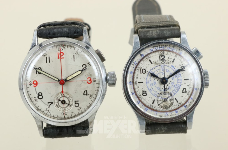 2 versch. Vintage-Uhren u.a. ''CORTEBERT'',