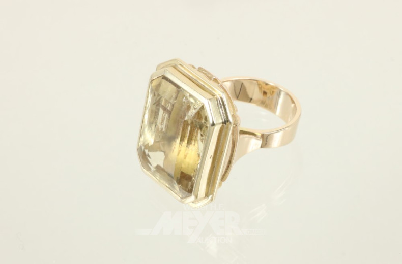 gr. Damenring, 585er GG, besetzt mit