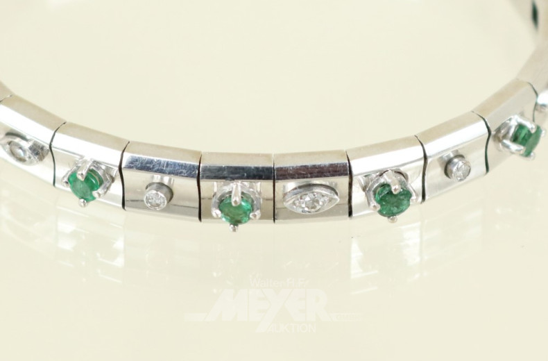 Gliederarmband, 750er WG,