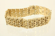 Gliederarmband, 750er GG, ca. 48 g.