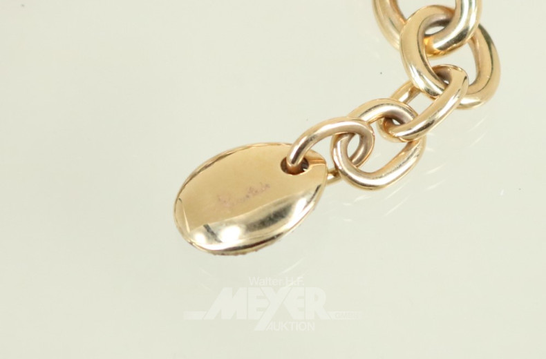 Gliederarmband, 750er Roségold,
