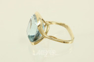 Ring, 585er GG, mit 1 oval fac.