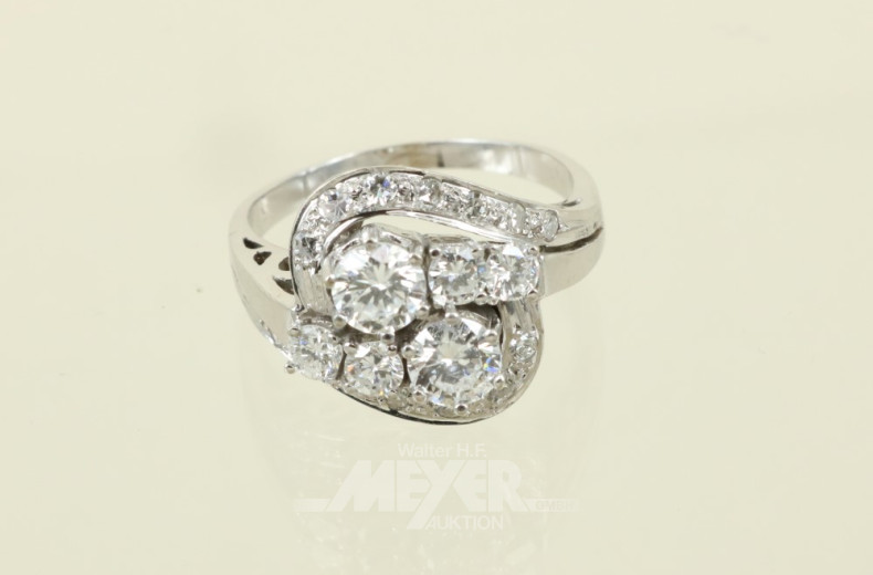 Ring, 585er WG, voll besetzt mit