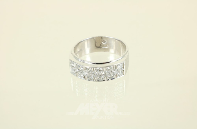 Damenring, 585er WG, Bandringform,