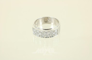 Damenring, 585er WG, Bandringform,