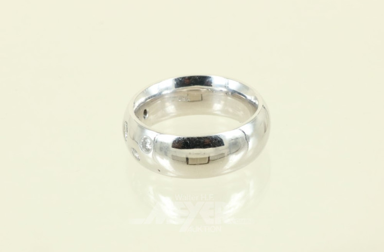 Damenring, 750er WG, Bandringform,