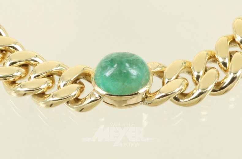 Panzerarmband, 750er GG, ca. 57,5 g.,