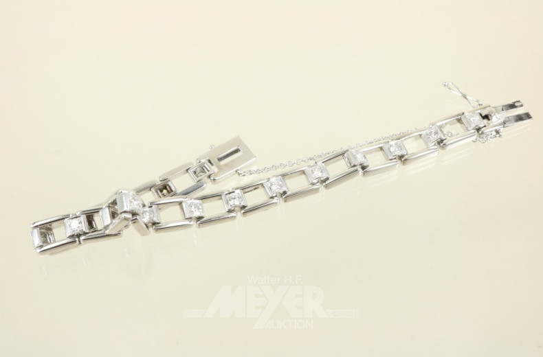 Armband, 585er WG, ca. 32 g.,