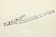 Armband, 585er WG, ca. 32 g.,