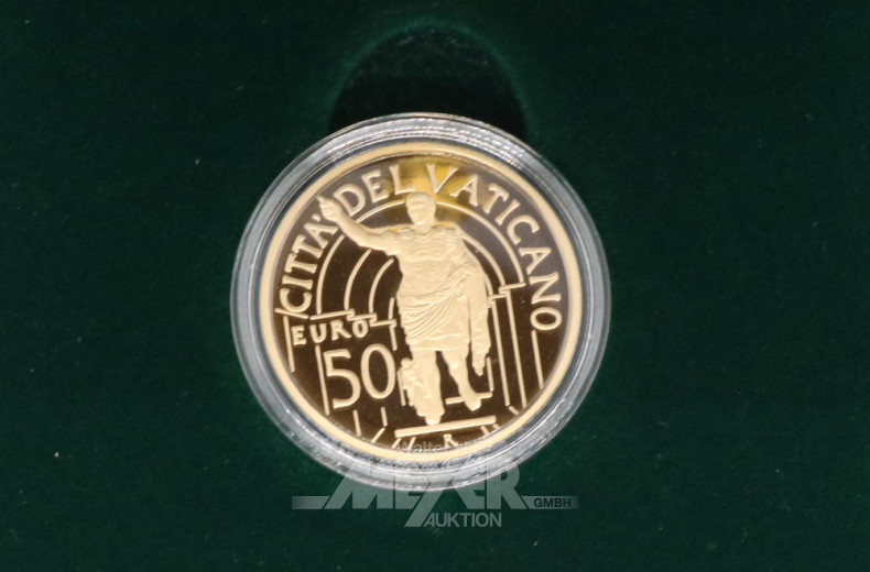 Gold-Gedenkmünze ''50 EURO Vaticano VI