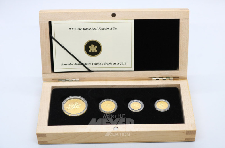 Gold Maple Leaf Fractional-Set Canada